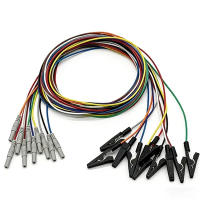Cablu Pentru Electrozi EEG Cu Aligator Clip 1,5 mm Mufă Femeie